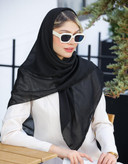 روسری درختی ساده مشکی