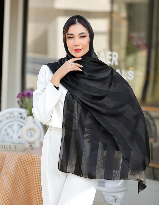 شال دیپلمات ساتن درختی بدون شاین