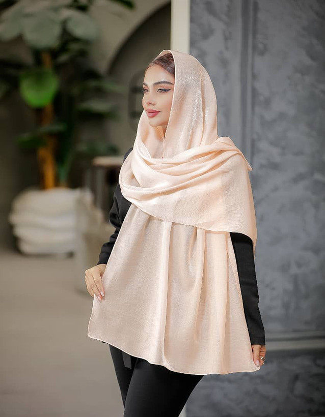 شال ژانژانساده رنگی رنگبندی(۸عددی)