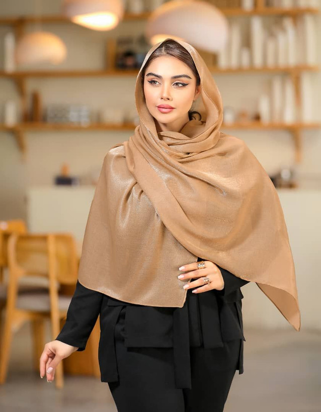 شال ژانژانساده رنگی رنگبندی(۸عددی)