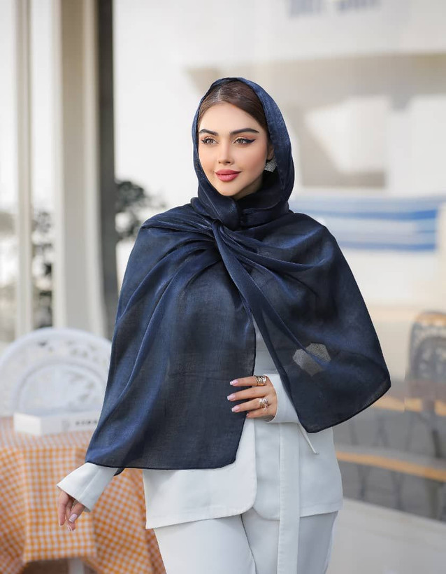 شال ژانژانساده رنگی رنگبندی(۸عددی)