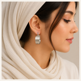 گوشواره مینیمال استیل مات طراحی خاص