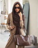 کیف دوشی زنانه بزرگ طرح کروکودیلی کد 1268