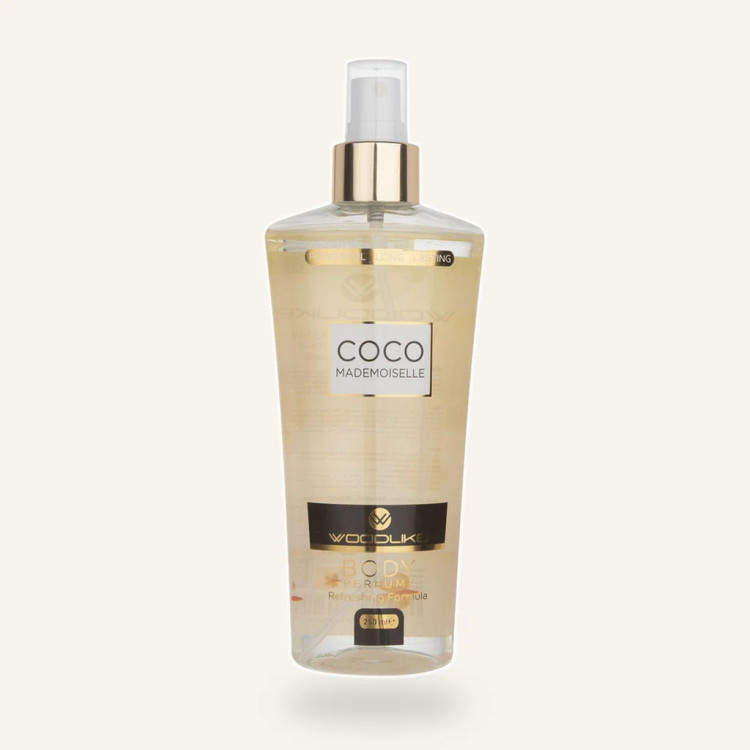 بادی اسپلش زنانه وودلایک مدل Coco Mademoiselle حجم 250 میلیلیتر