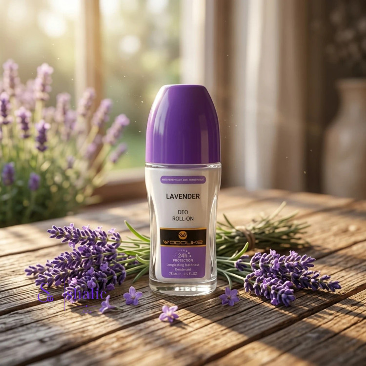 رول ضدتعریق وودلایک مدل اسطوخودوس Lavender حجم 75 میلیلیتر