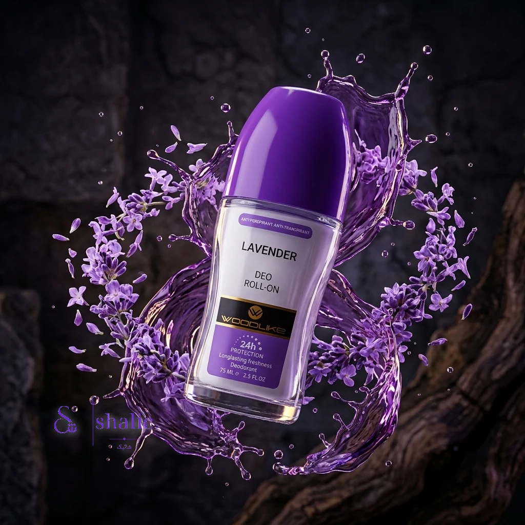 نمای جلوی مام رول Woodlike Lavender 75ml