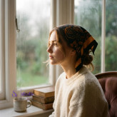 روسری کوچک ابریشم مصنوعی طرح اسلیمی