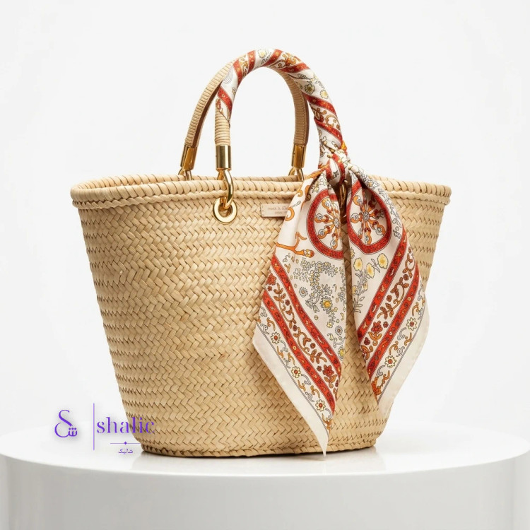 مینی اسکارف زنانه طرح کاشی و نقوش سنتی