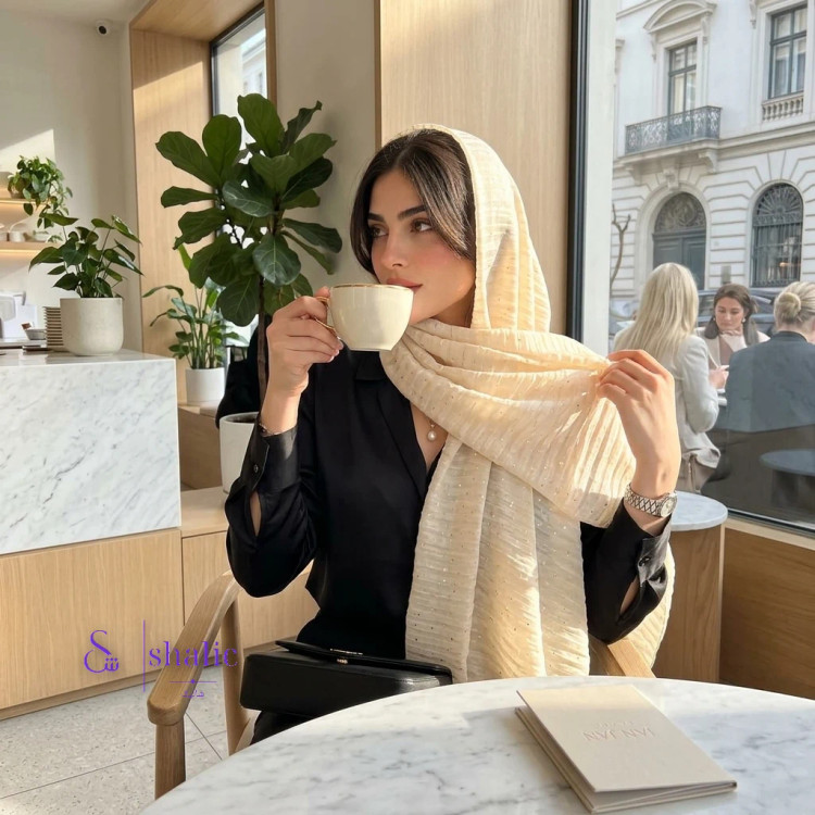 شال ژان ژان مدل دیپلمات نگین پخش - در 4 رنگ